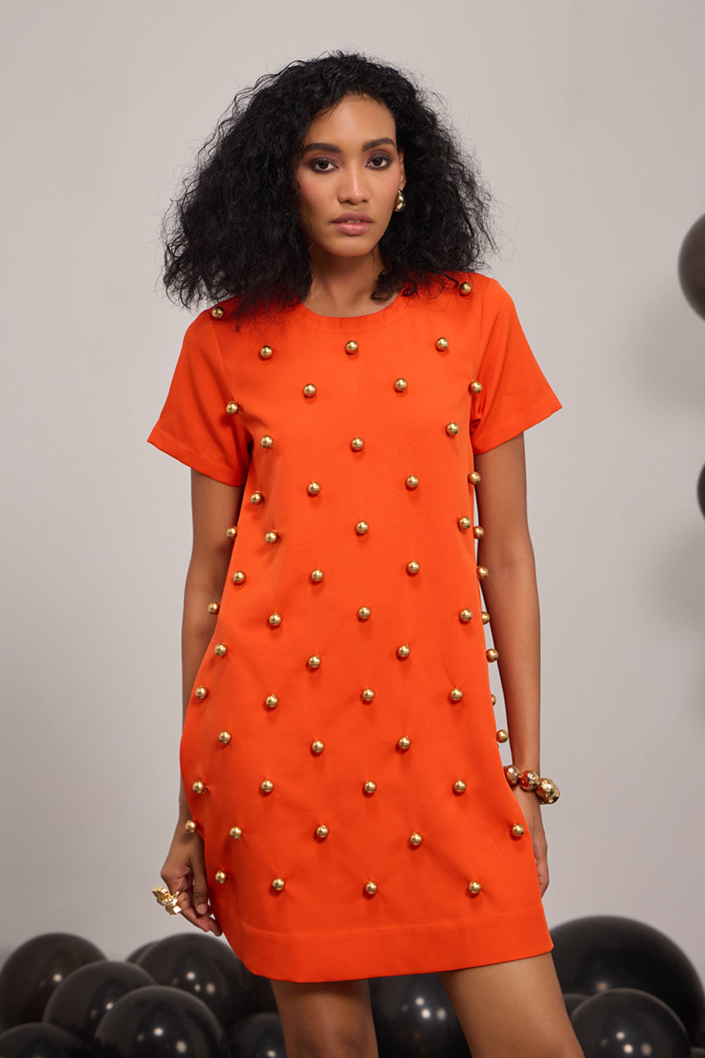 Golden Paprika Dress – House of Zeniaa